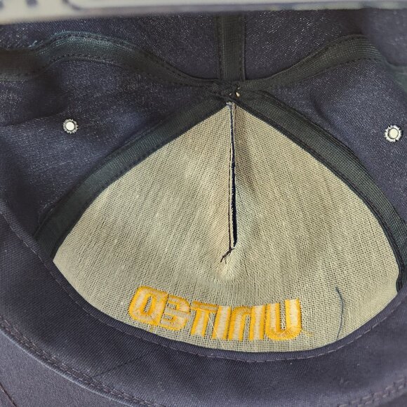 United Scrambled Eggs Snapback Hat Navy Blue One Size Made in Canada - Picture 8 of 9